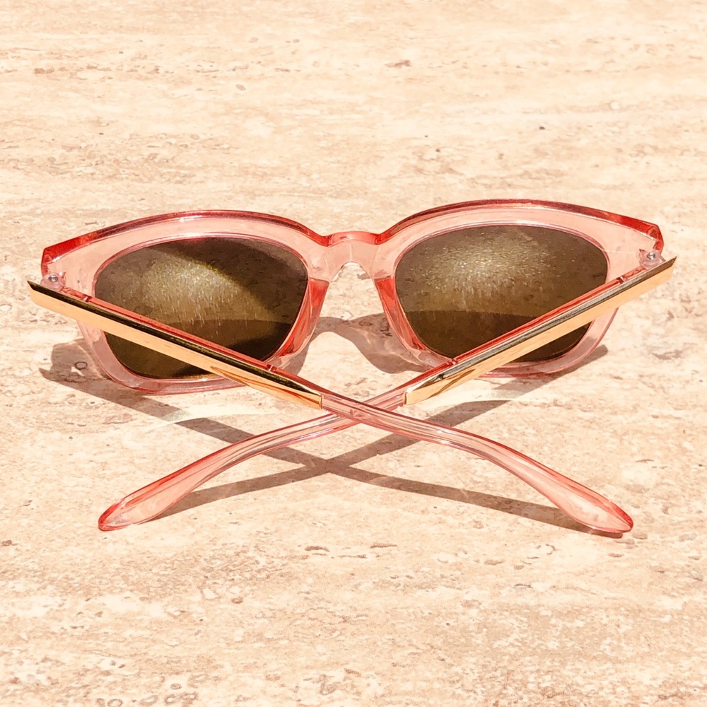 NEW Pink & Mirror Lense Sunglasses UV Protection - Picture 2 of 8
